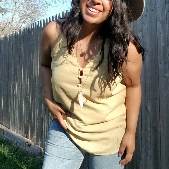 MITTOSHOP BUTTON CAMI TUNIC TOP - Picture 11 of 14